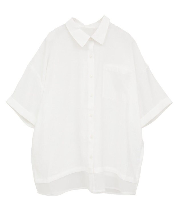 Green Parks 裾レイヤードショートスリーブシャツ Beige