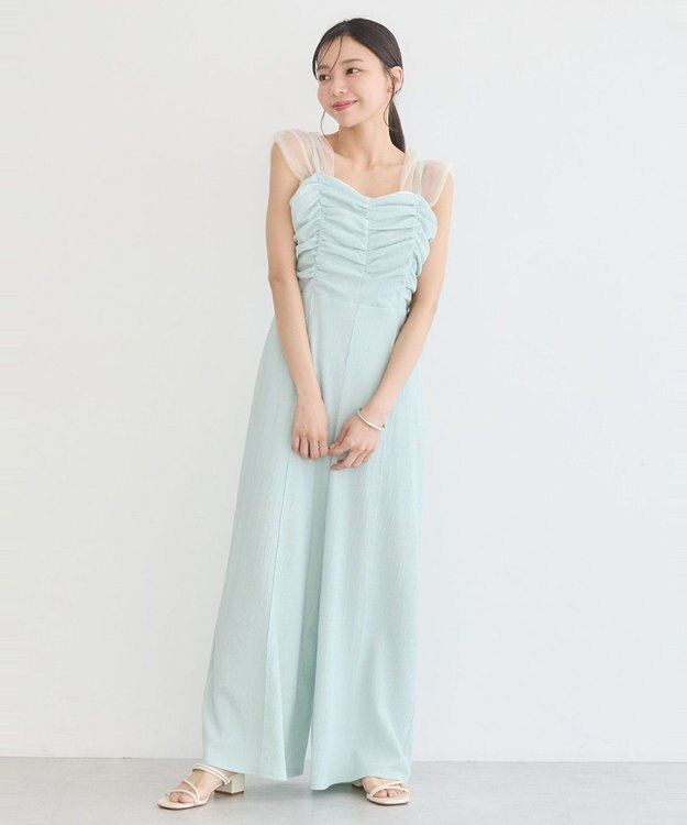 earth music&ecology シャーリングキャミロンパース Mint