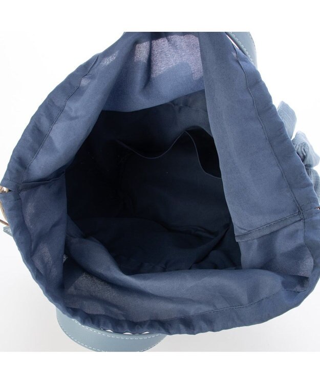 UNBILLION カシュカシュ cachecache / フリルカゴバッグ ブルー