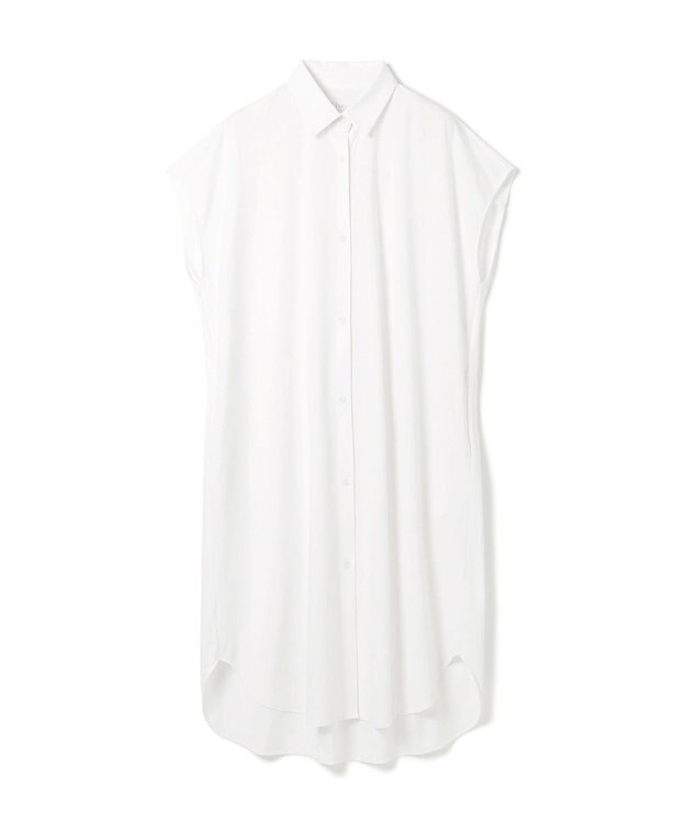 Chacott Chacott BALANCE EasyCare+ シャツワンピース ホワイト