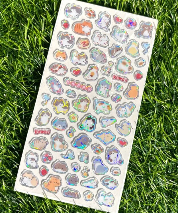 WEGO 【シール】ちびねこちゃんステッカー 柄2