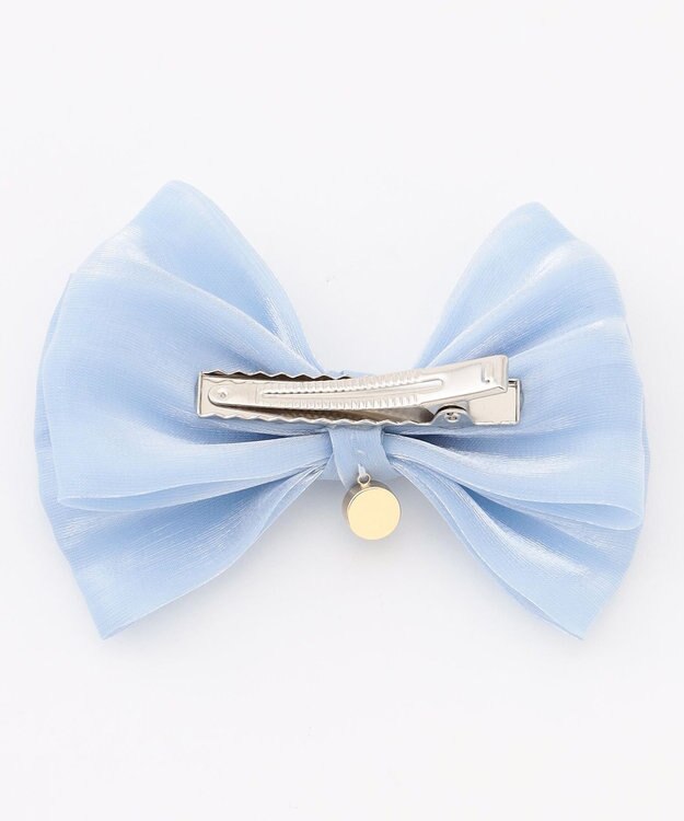 ANY KIDS リボンヘアクリップ サックスブルー
