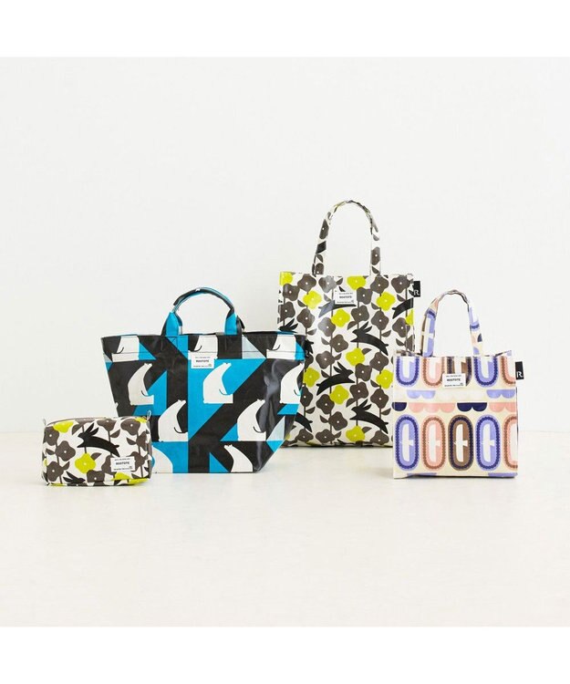 ROOTOTE 3536【ルートート】WR.ポーチ.ラミネート-X 02：バニー・フラワー