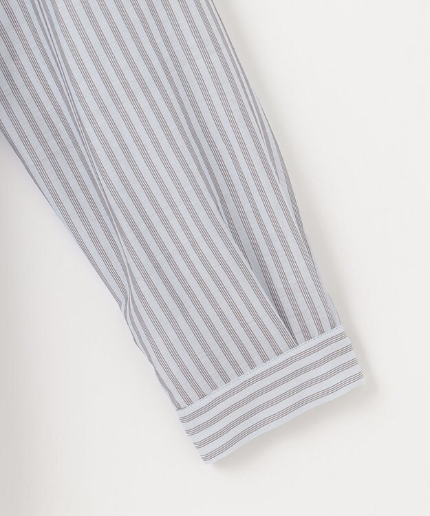 J.PRESS LADIES L シアーピンストライプ カットソー スカイブルー×スレート系1