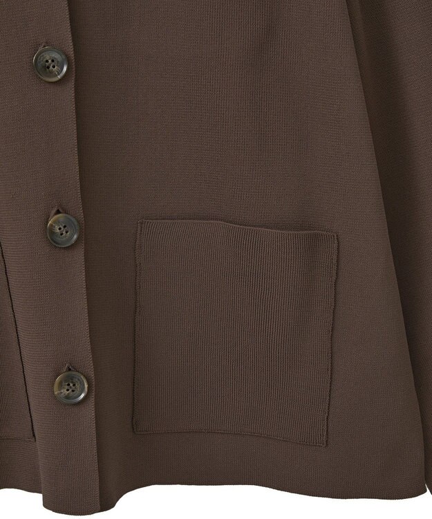 Green Parks ・ＥＬＥＮＣＡＲＥ　ＤＵＥ　ニットシングルジャケット Brown