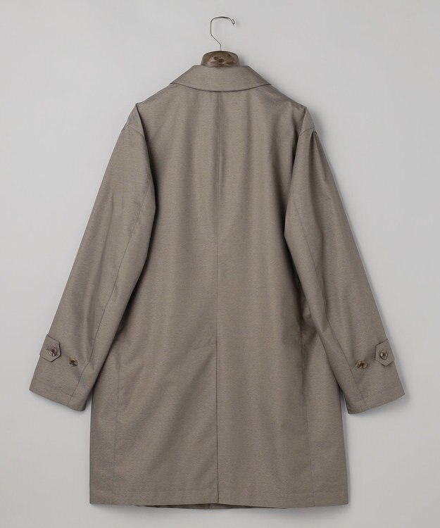 GOTAIRIKU 25年新作/3シーズン対応【防水/軽量/シワになりにくい】メランジカルゼ ステンカラーコート_無地 ベージュ系