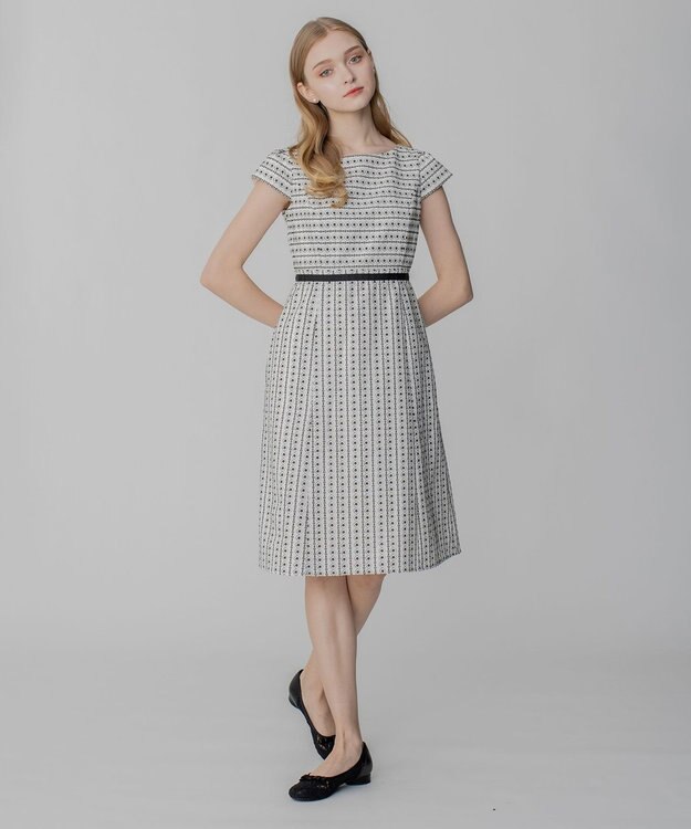 TOCCA 【洗える！】ICON BORDER ドレス アイボリー系7