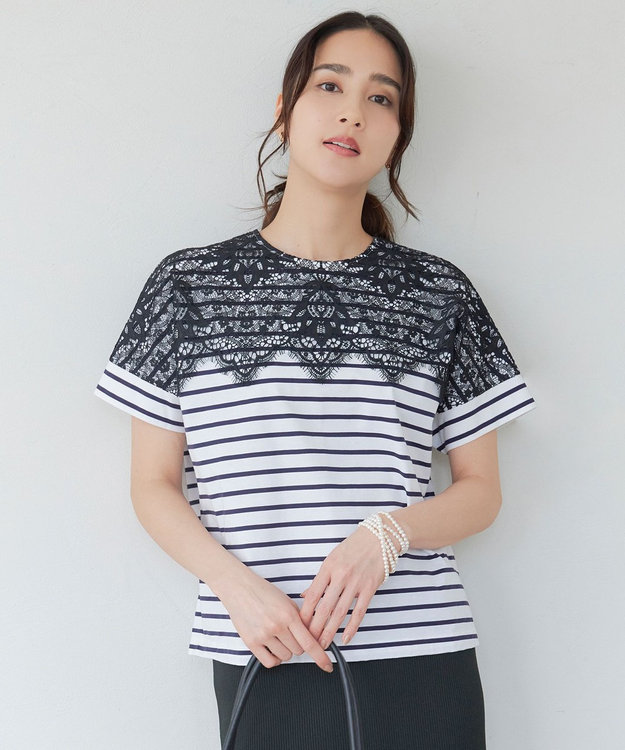 【洗える】レース Tシャツ / 自由区 L | ファッション通販 【公式通販】オンワード・クローゼット