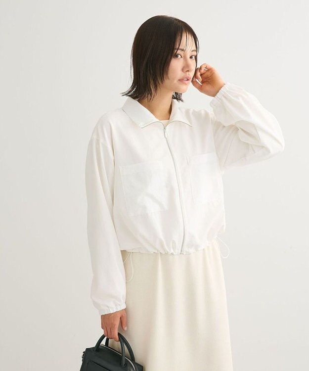 Green Parks ライトＺＩＰシャツブルゾン Off White