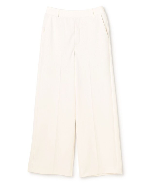 UNFILO L 【ウエストゴム/美シルエット/15サイズ展開】BEAUTY MOVE ワイドストレートパンツ オフ