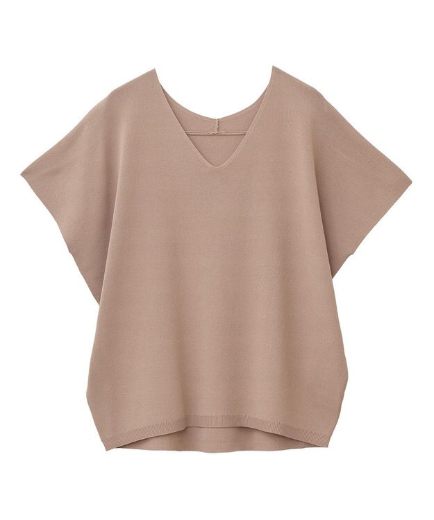 YECCA VECCA Vネックドルマンニット Camel