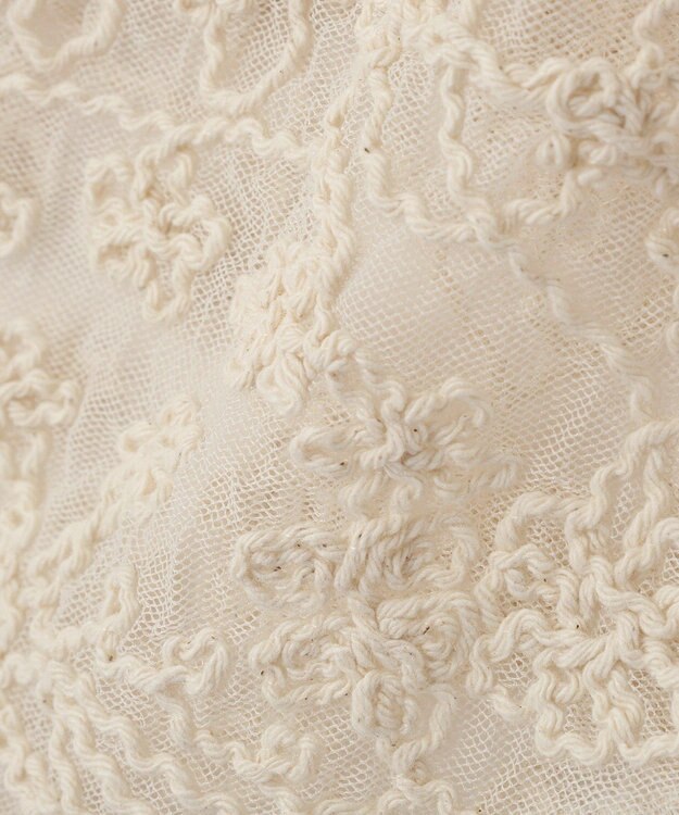 AMERICAN HOLIC チュールコード刺繍ベスト Ivory