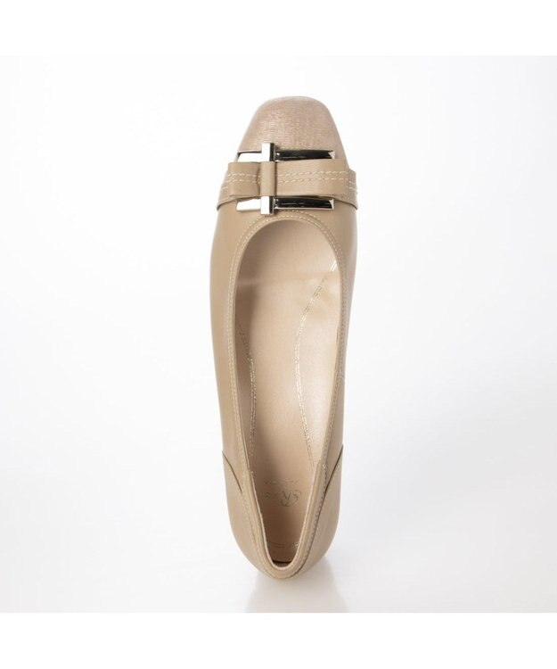 Riz raffinee <Riz raffinee>【3E】バックルリボンモチーフパンプス ベージュ