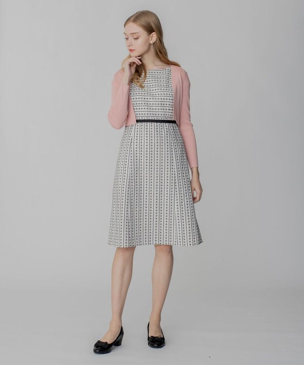 TOCCA 【洗える！】ICON BORDER ドレス アイボリー系7