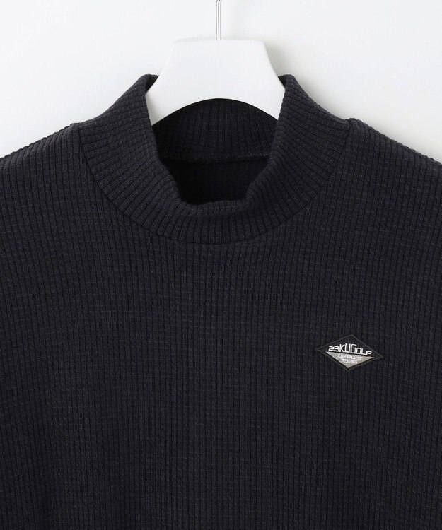 23区GOLF 【MEN】【吸湿/発熱】グランサーモワッフル ネイビー系