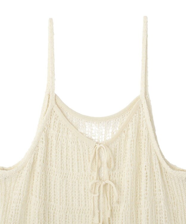 CRAFT STANDARD BOUTIQUE ノットヤーン透かしビスチェ Off White