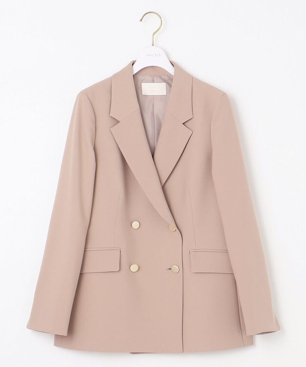 ANY SIS 【WEB・一部店舗限定】褒めらレディテーラード ジャケット ベージュ