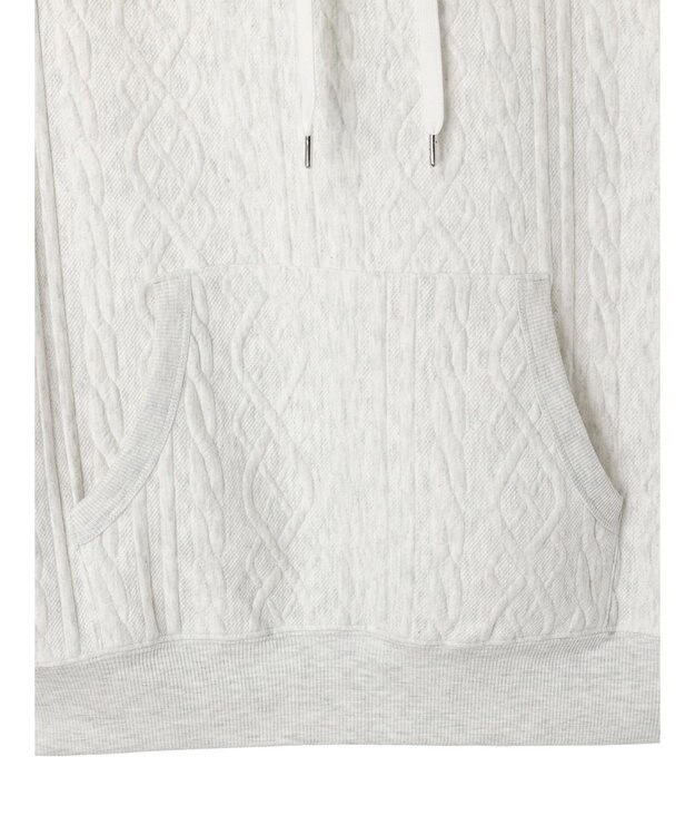 CRAFT STANDARD BOUTIQUE ケーブル柄カットパーカー2 Oatmeal