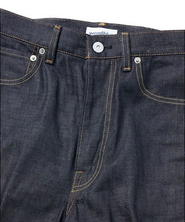 woadblue RIGID HIGH RISE（RIGID BLUE） ハイライズストレートパンツ RIGIDBLUE
