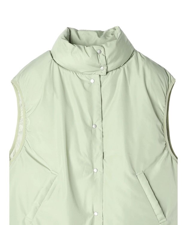 earth music&ecology パファーベスト Light Green