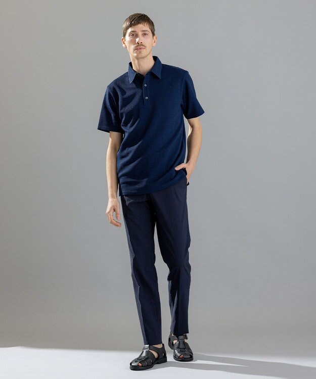 JOSEPH HOMME 【オリジナル素材】ライトタックジャージー　ポロ グレー系