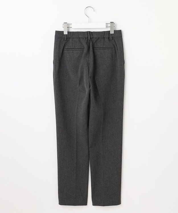 J.PRESS LADIES L 【洗える】T/Rアルガンシルク テーパード パンツ ライトグレー系