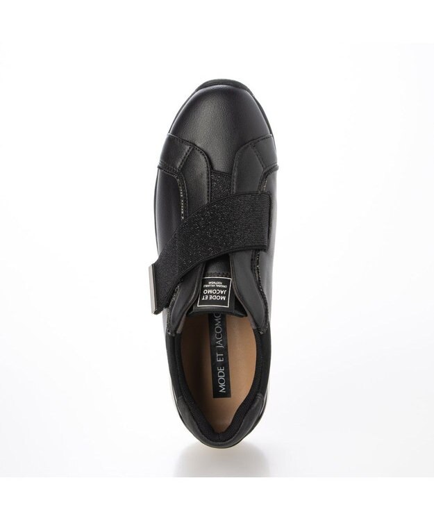 MODE ET JACOMO <MODE ET JACOMO>きれいめ厚底ベルクロスニーカー ブラック