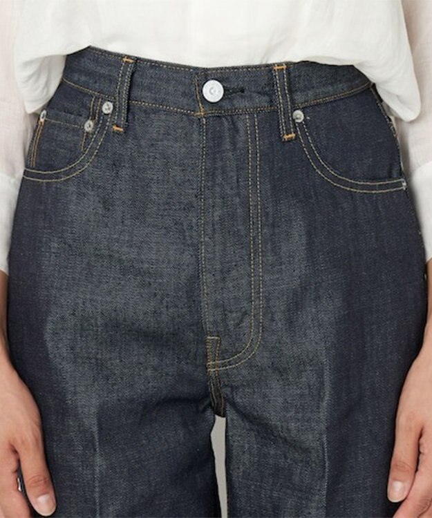 woadblue RIGID HIGH RISE（RIGID BLUE） ハイライズストレートパンツ RIGIDBLUE