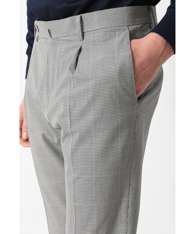 DAKS ストレッチテーパードパンツ グレー