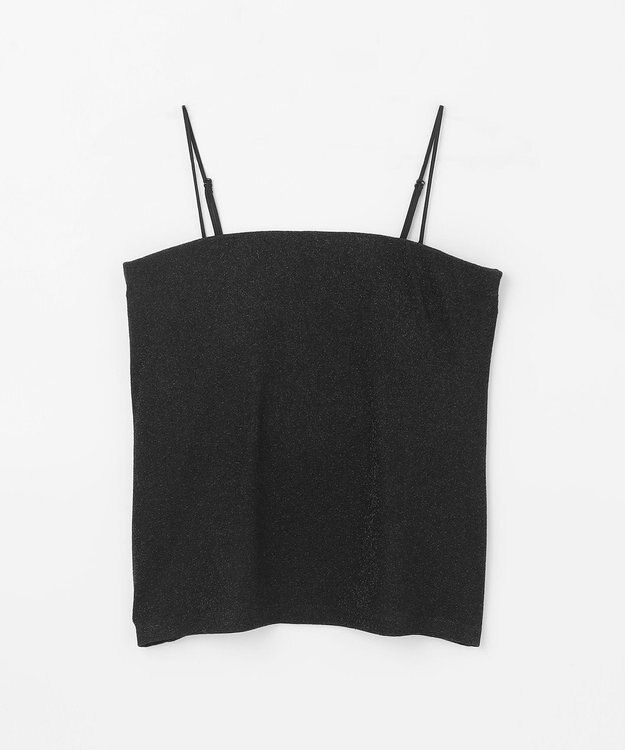 GRACE CONTINENTAL ラメベアトップ ブラック