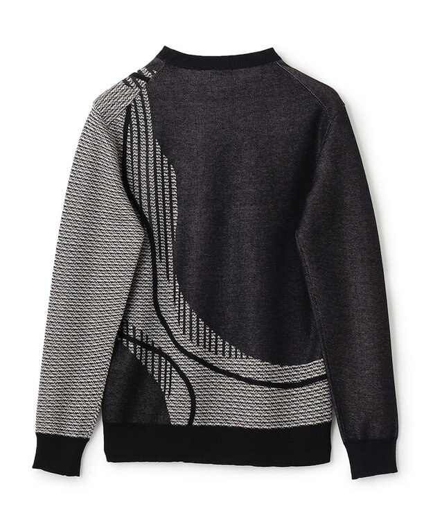 JOSEPH HOMME CRAWLING JAQUARD KNIT ブラック系5