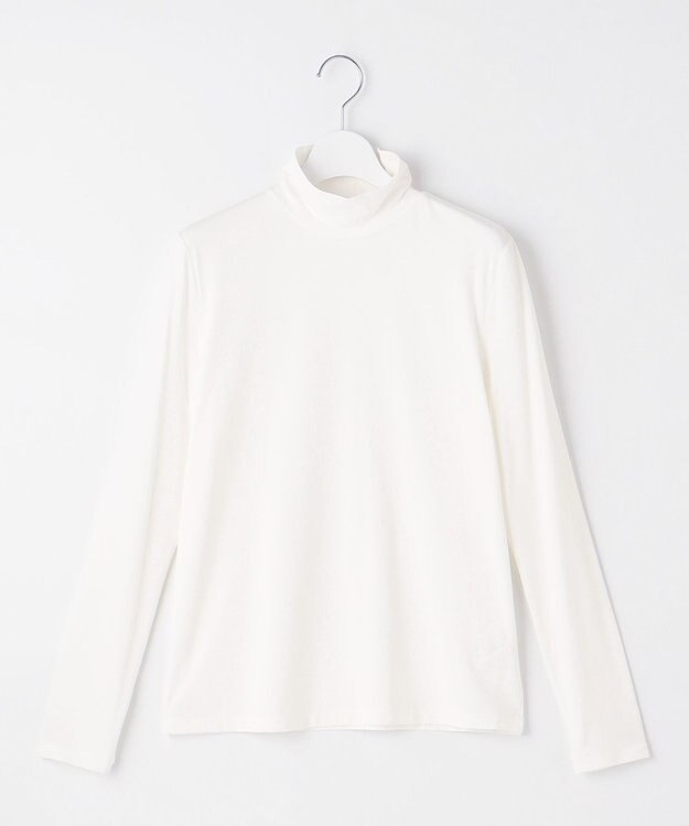 J.PRESS LADIES タートルジャージー カットソー ホワイト系