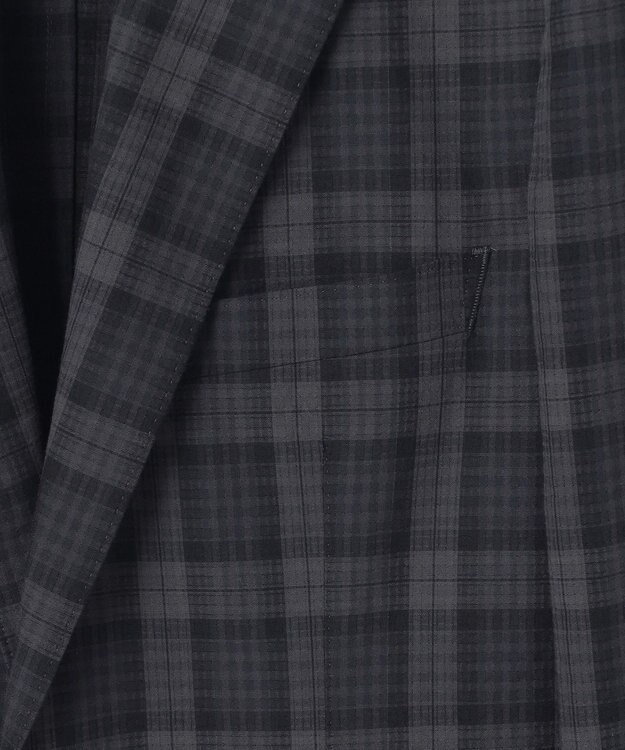 GOTAIRIKU 清涼サッカー素材【通気性/軽量】空羽サッカー マドラスチェック シャツジャケット グレー系4