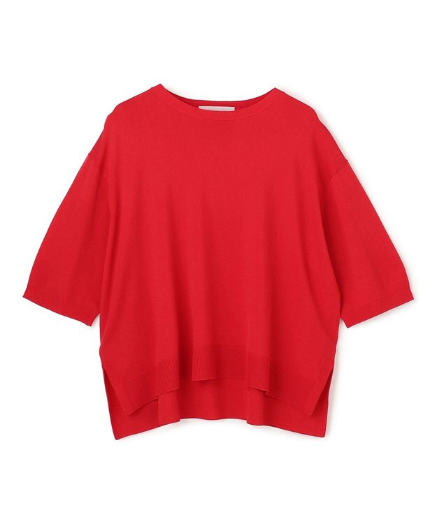 UNFILO L スゴ機能美ニット ハーフスリーブ レッド