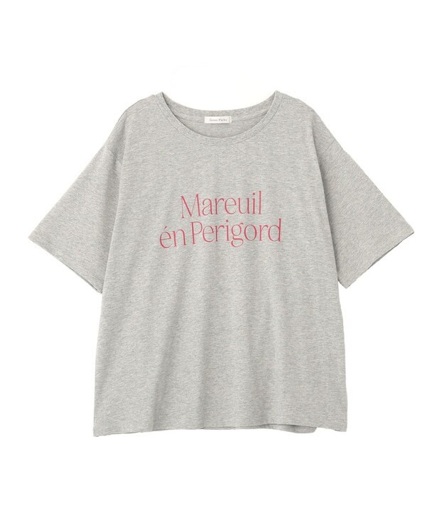Green Parks ベーシックロゴＴシャツ Gray Mixture