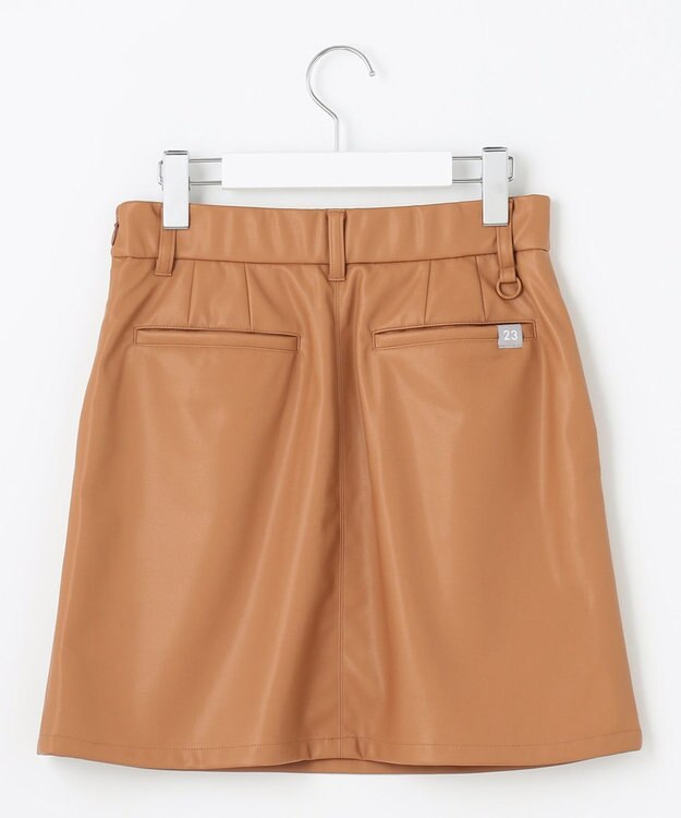23区GOLF 【WOMEN】フェイクレザー スカート キャメル系