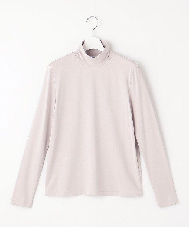 J.PRESS LADIES タートルジャージー カットソー ライトグレー系