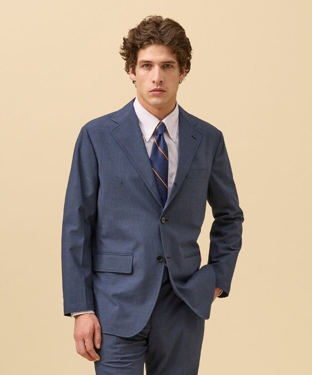 J.PRESS MEN 【セットアップ対応 / ストレッチ性  / 接触冷感 / 洗える】ニューコンセプトウール サマージャケット / 3B ネイビー系8