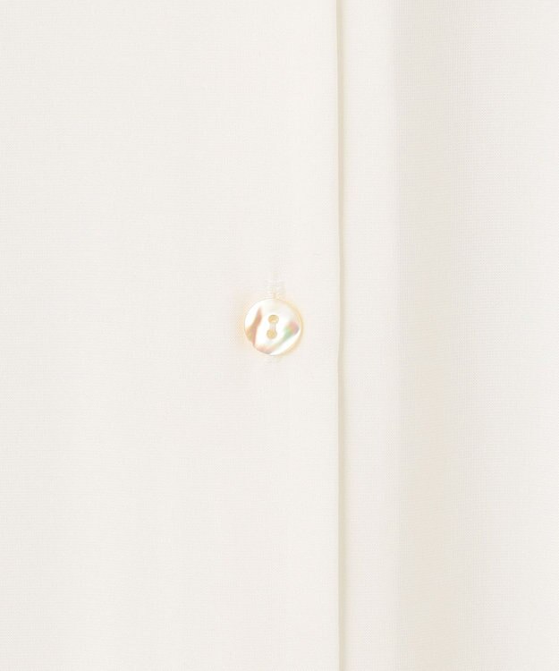 自由区 L 【洗える】ピンタックスリーブ ブラウス アイボリー系