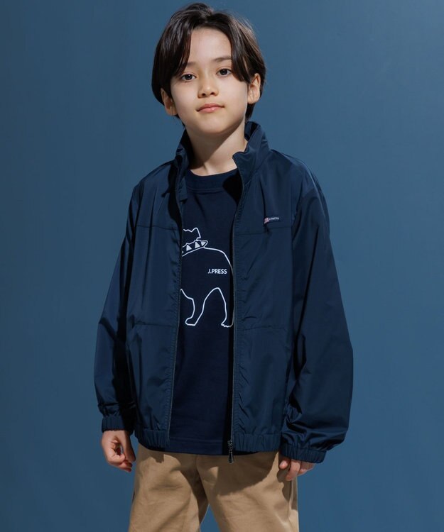 J.PRESS KIDS 【100-130cm】バックブル ラインプリント カットソー ネイビー系