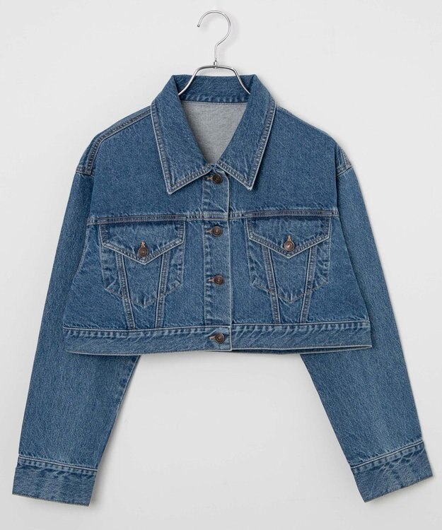 WEGO ショートデニムジャケット デニム中濃色