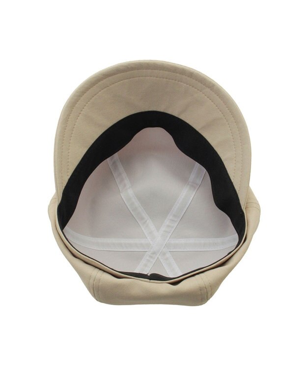 MOONBAT 【遮光100％/遮熱/UVカット】FURLA(フルラ)アーチロゴ キャスケット 帽子 無地 サイズ調整可能/手洗い可能/日本製 ベージュ