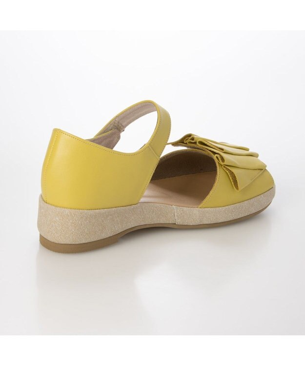 MODE ET JACOMO <D'ICI>フリルモチーフサンダル イエロー