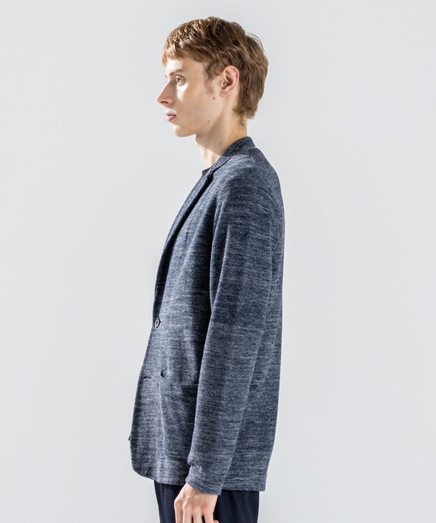 JOSEPH HOMME 【新素材】リンクスツイード　ニットジャケット ネイビー系