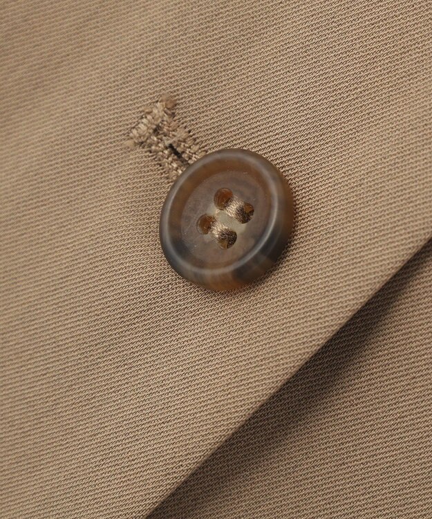 Green Parks クルーネック多釦ジレ Mocha