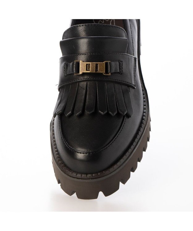 ing <ing>ビンテージアクセントローファー ブラック