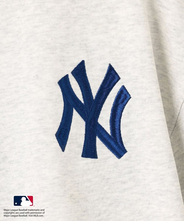 ANY L 【洗濯機可/UVケア】MLB/メジャーリーグベースボール ジップスウェット ライトグレー