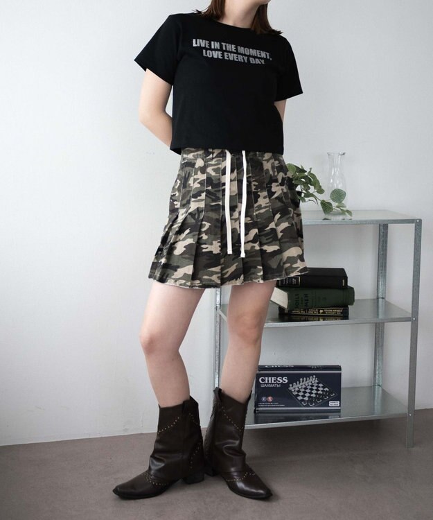 WEGO ロゴラメちびT ブラック