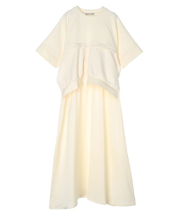 Green Parks armonia．カットレイヤードワンピース White