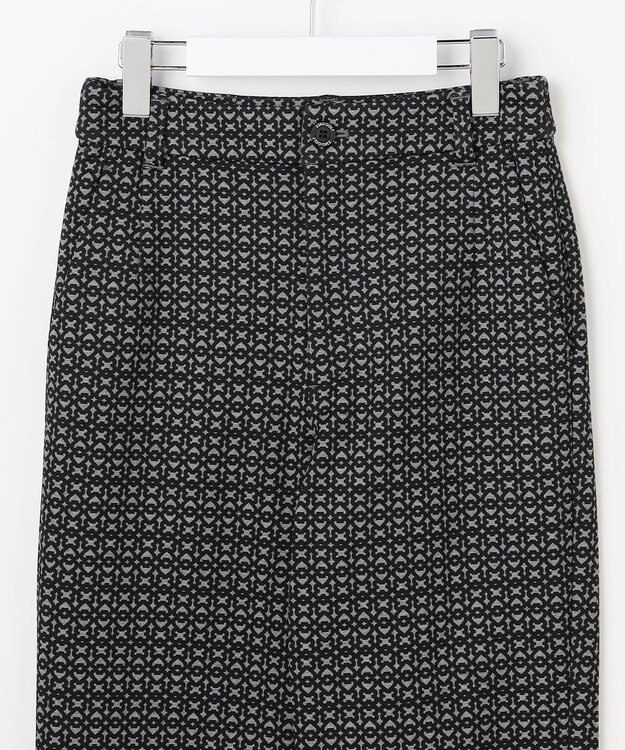 23区GOLF 【WOMEN】裏起毛ジャージーパンツ ストレッチ モノグラム 上品スタイル ブラック系5